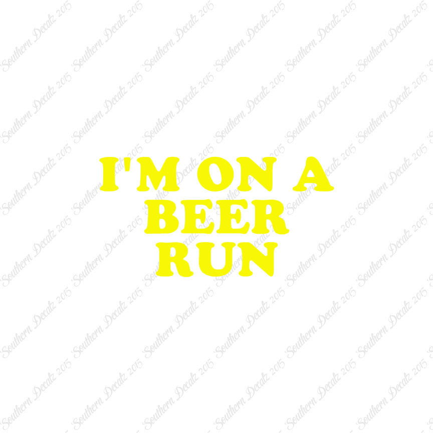 On A Beer Run