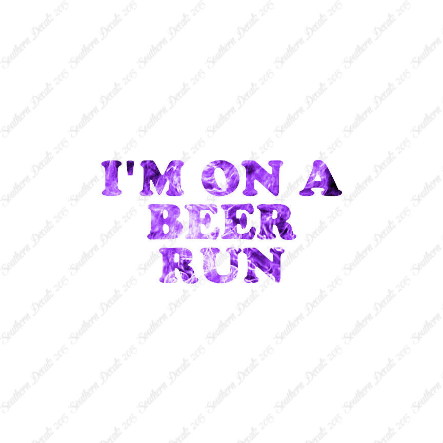 On A Beer Run