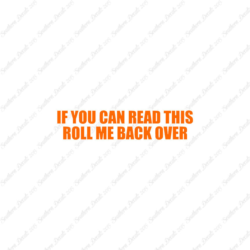 Read This Roll Back Over