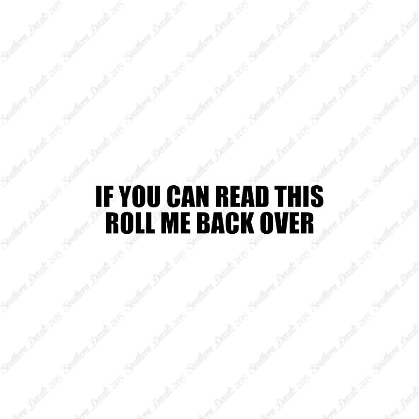 Read This Roll Back Over
