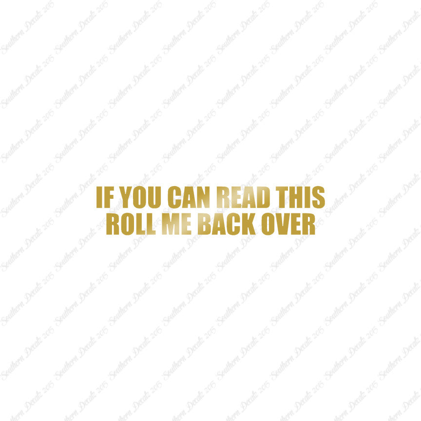 Read This Roll Back Over