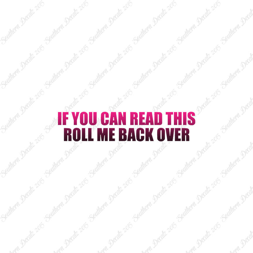 Read This Roll Back Over