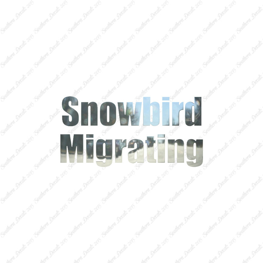 Snowbird Migrating