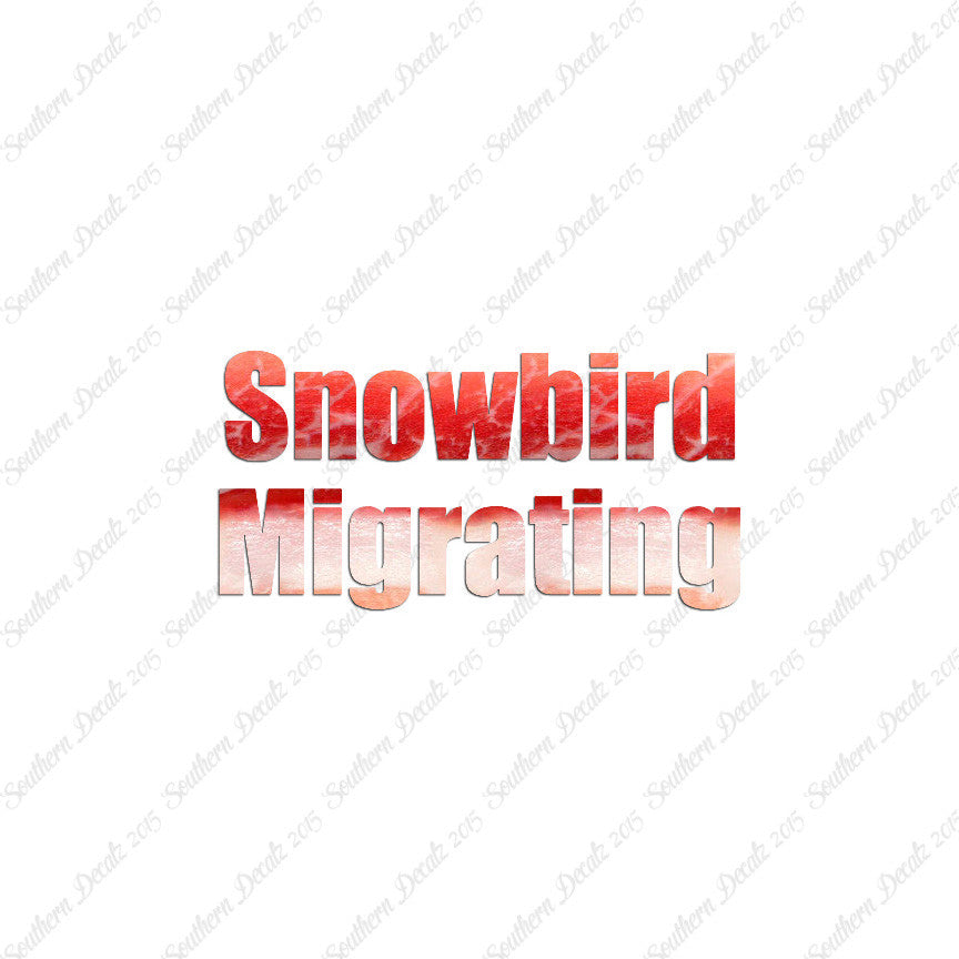 Snowbird Migrating