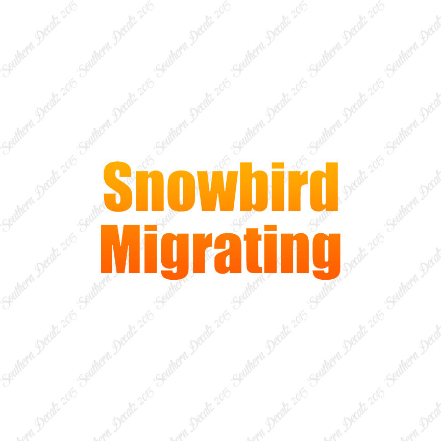 Snowbird Migrating