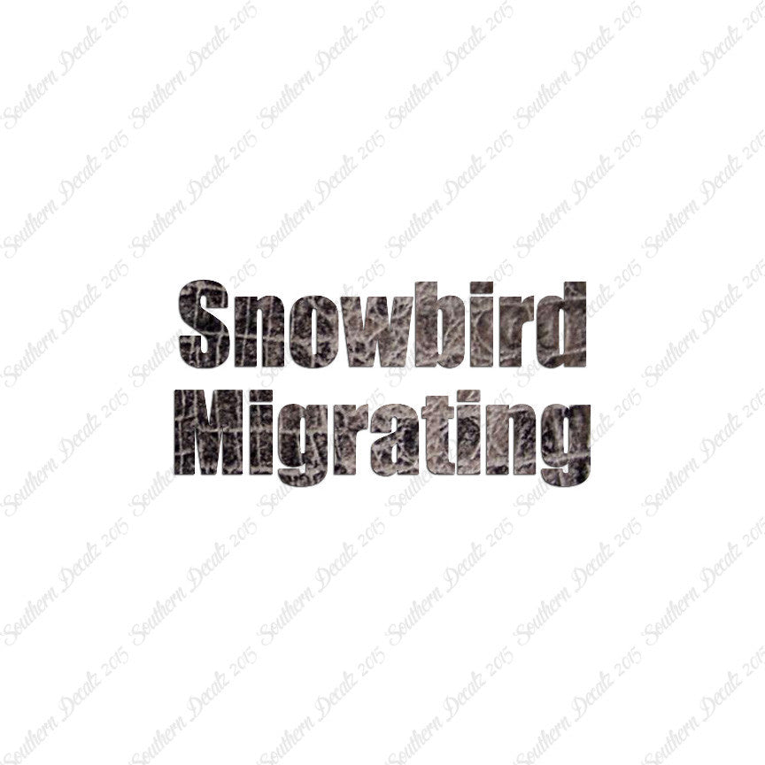 Snowbird Migrating