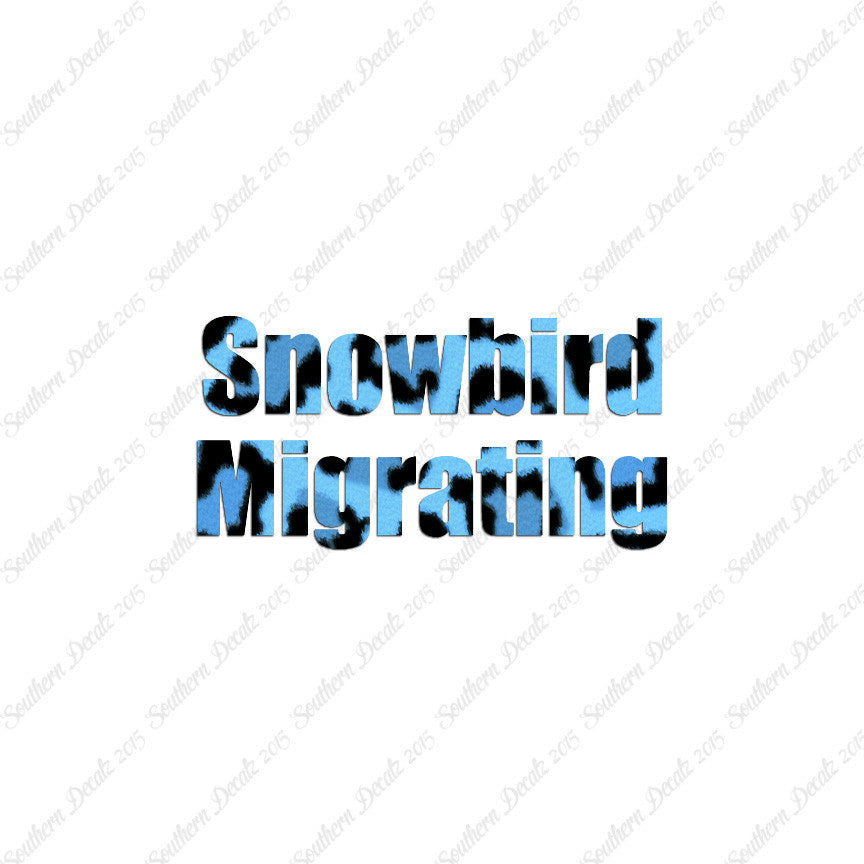 Snowbird Migrating