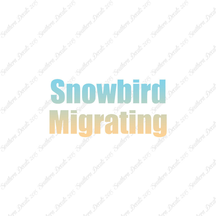 Snowbird Migrating
