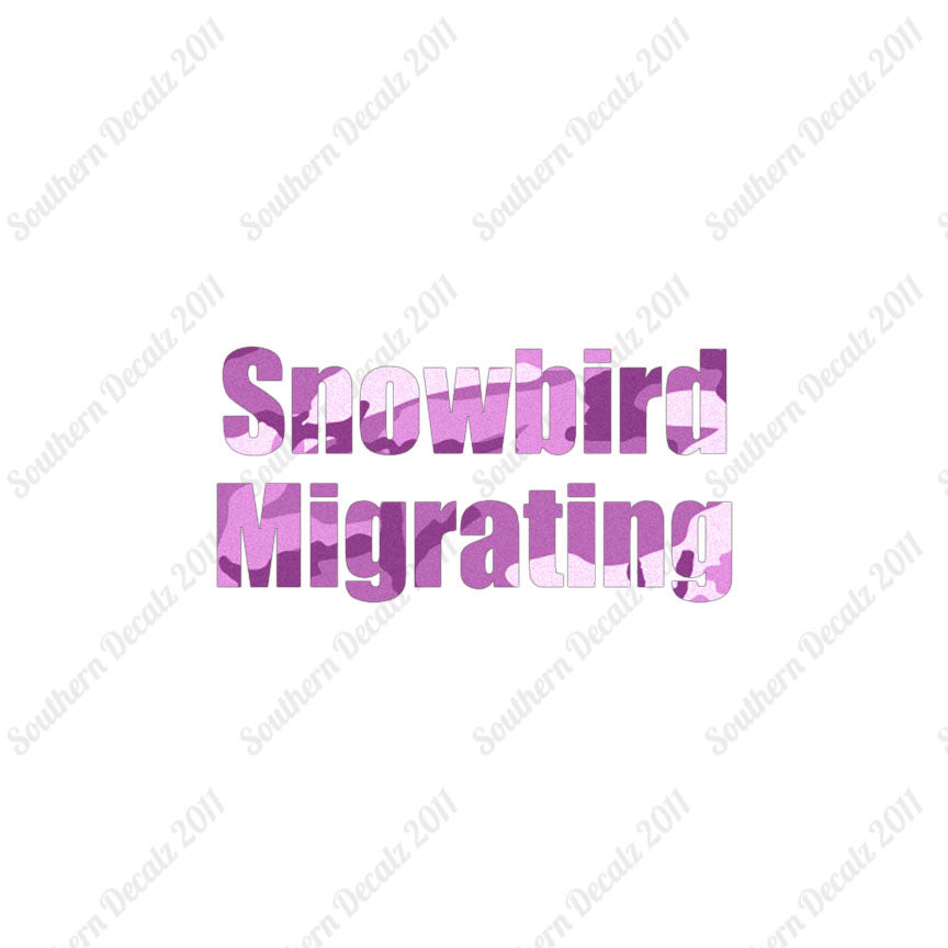 Snowbird Migrating