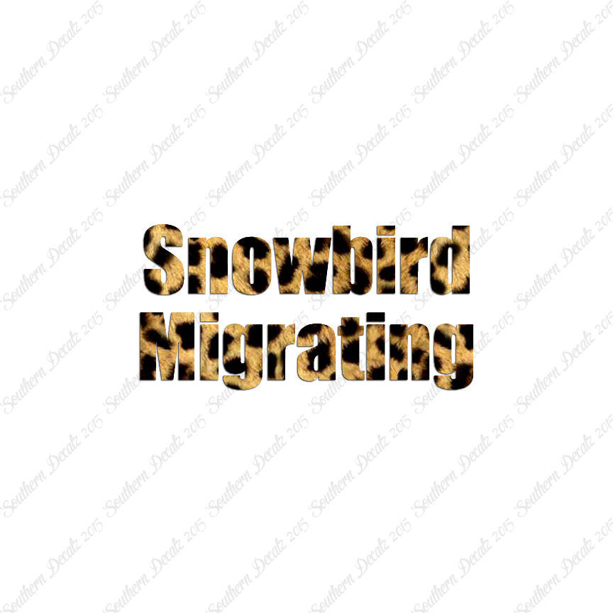 Snowbird Migrating