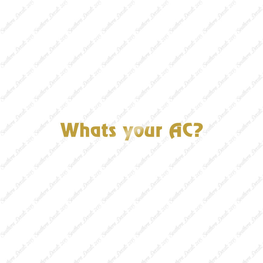 What's Your AC Armor Class