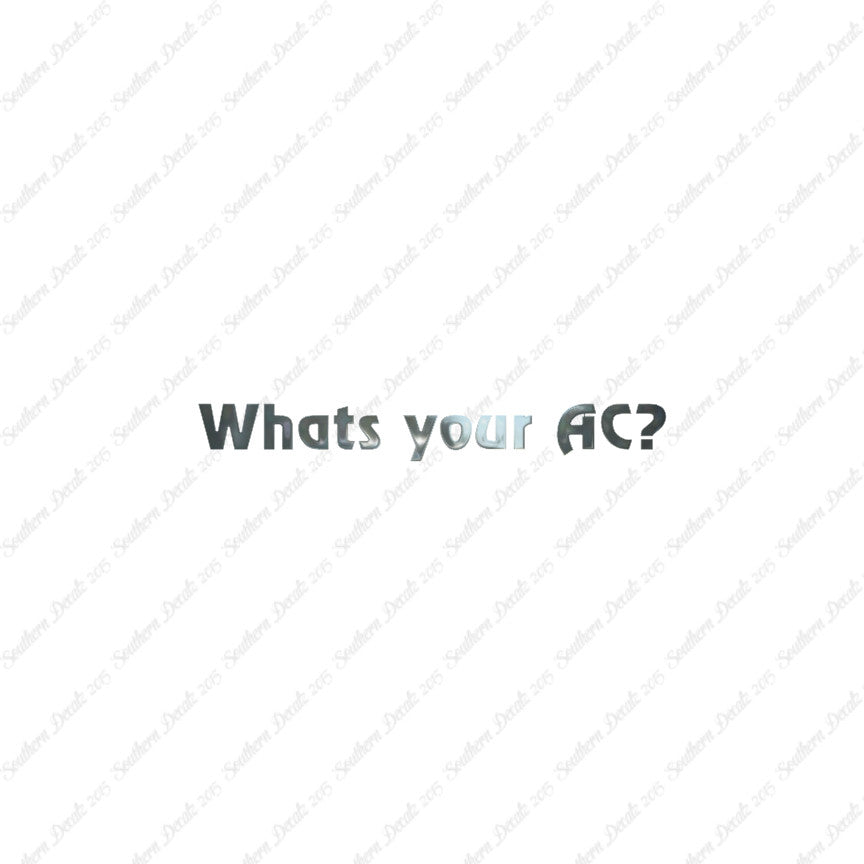 What's Your AC Armor Class