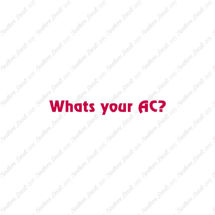 What's Your AC Armor Class