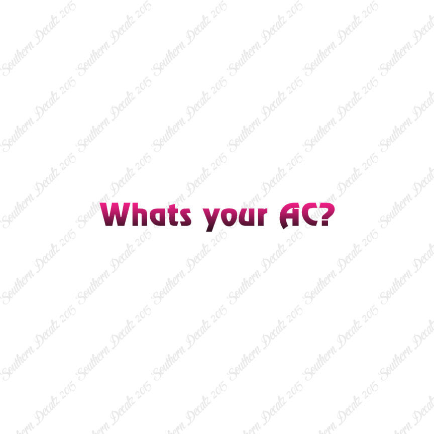 What's Your AC Armor Class