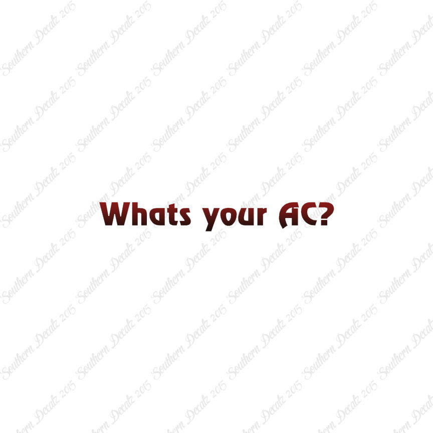What's Your AC Armor Class