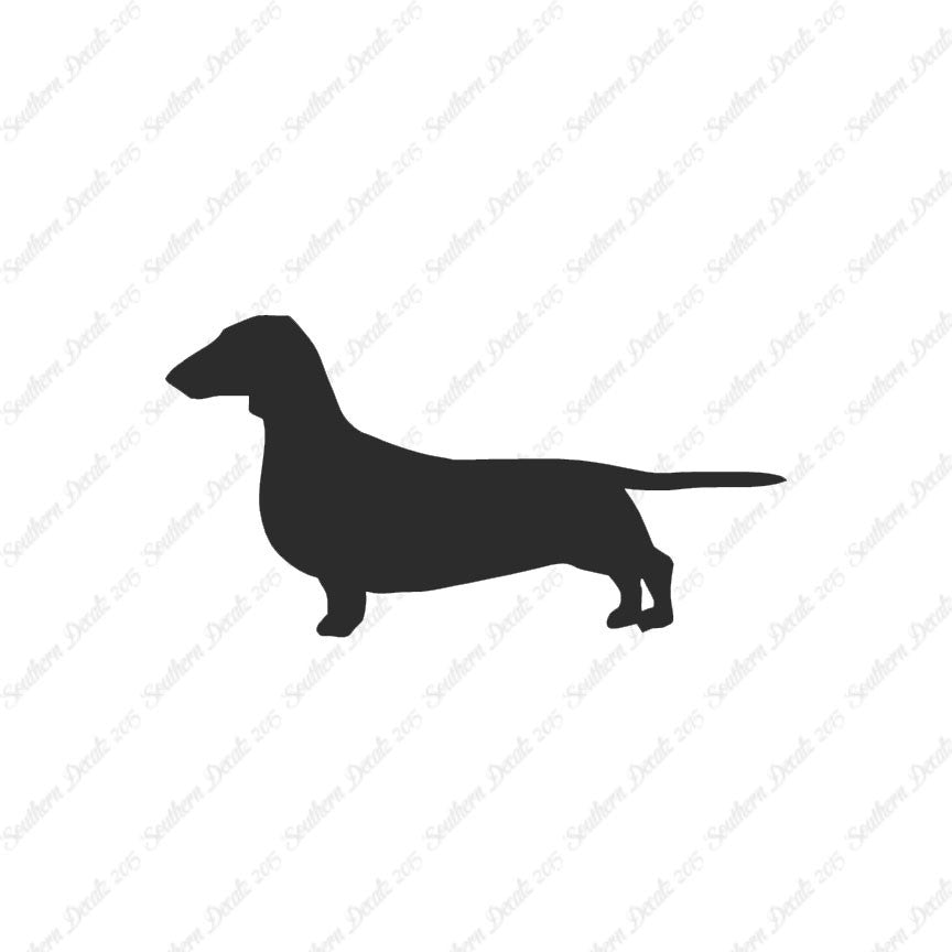 Dachshund Dog Breed Silhouette