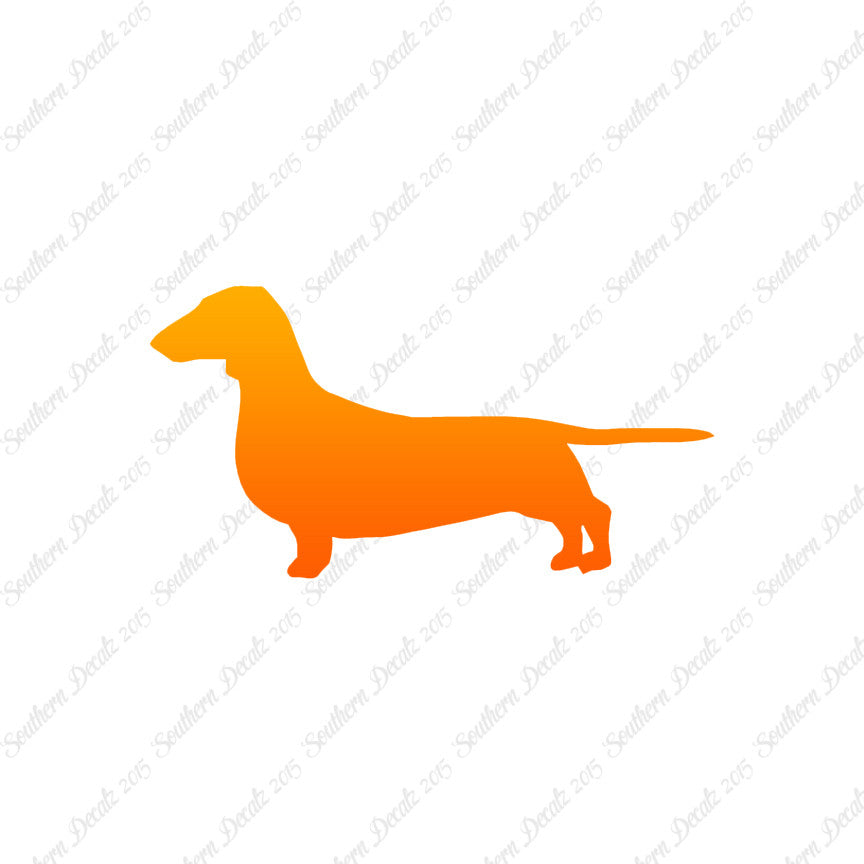 Dachshund Dog Breed Silhouette
