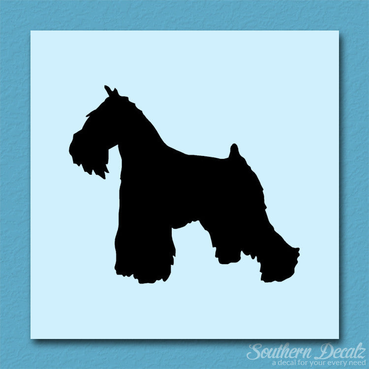 Miniature Schnauzer Dog Breed Silhouette