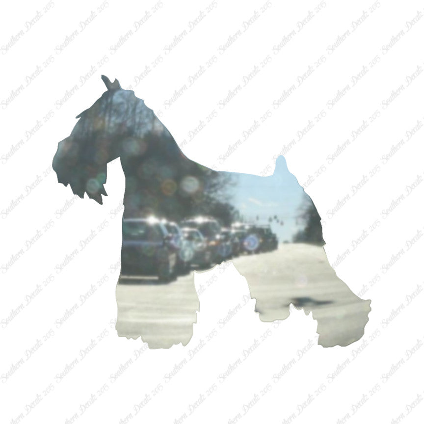 Miniature Schnauzer Dog Breed Silhouette