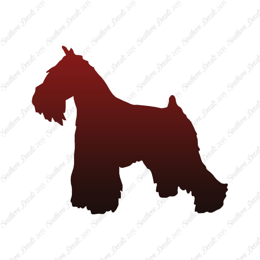 Miniature Schnauzer Dog Breed Silhouette