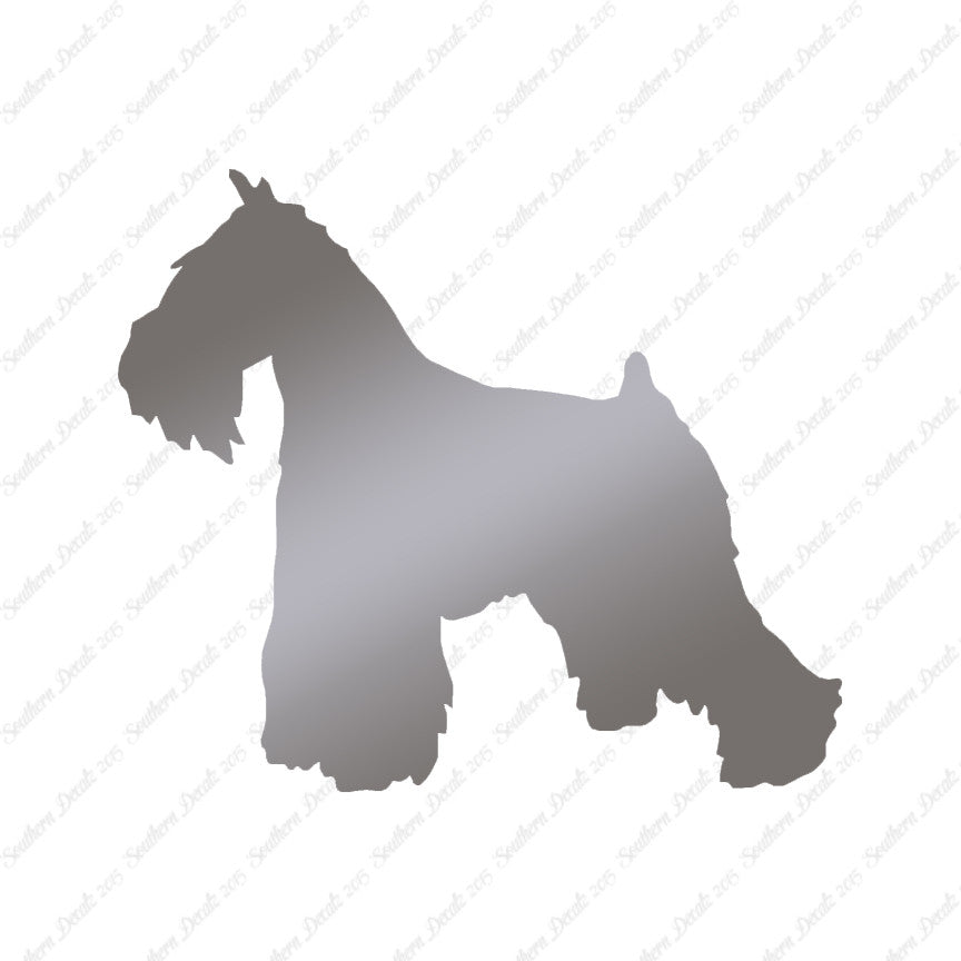 Miniature Schnauzer Dog Breed Silhouette