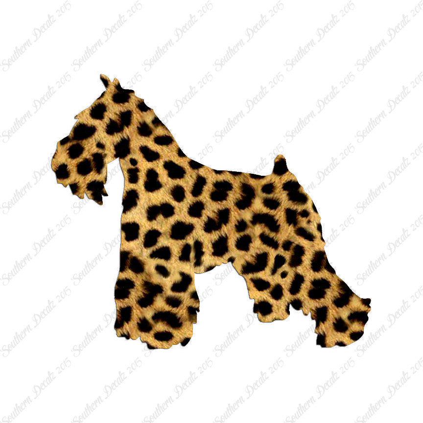 Miniature Schnauzer Dog Breed Silhouette