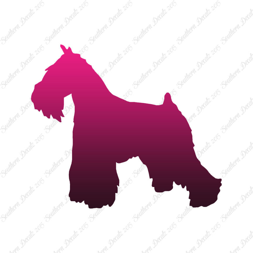 Miniature Schnauzer Dog Breed Silhouette