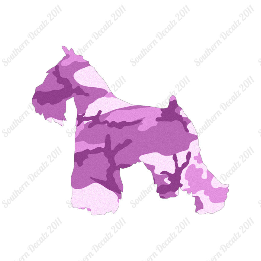 Miniature Schnauzer Dog Breed Silhouette