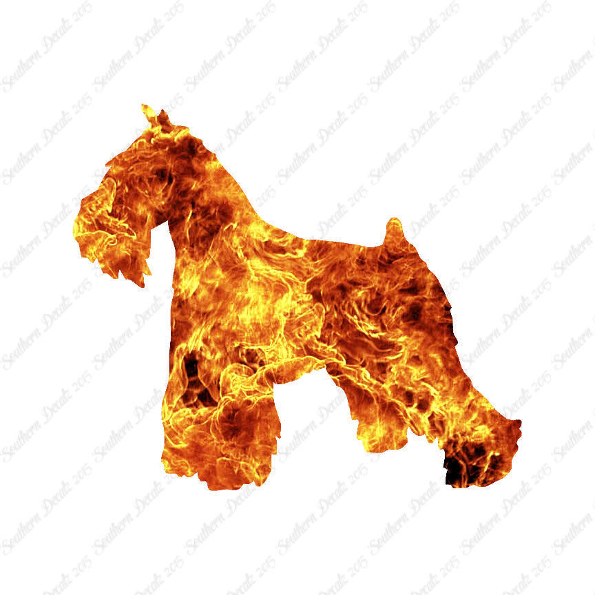 Miniature Schnauzer Dog Breed Silhouette