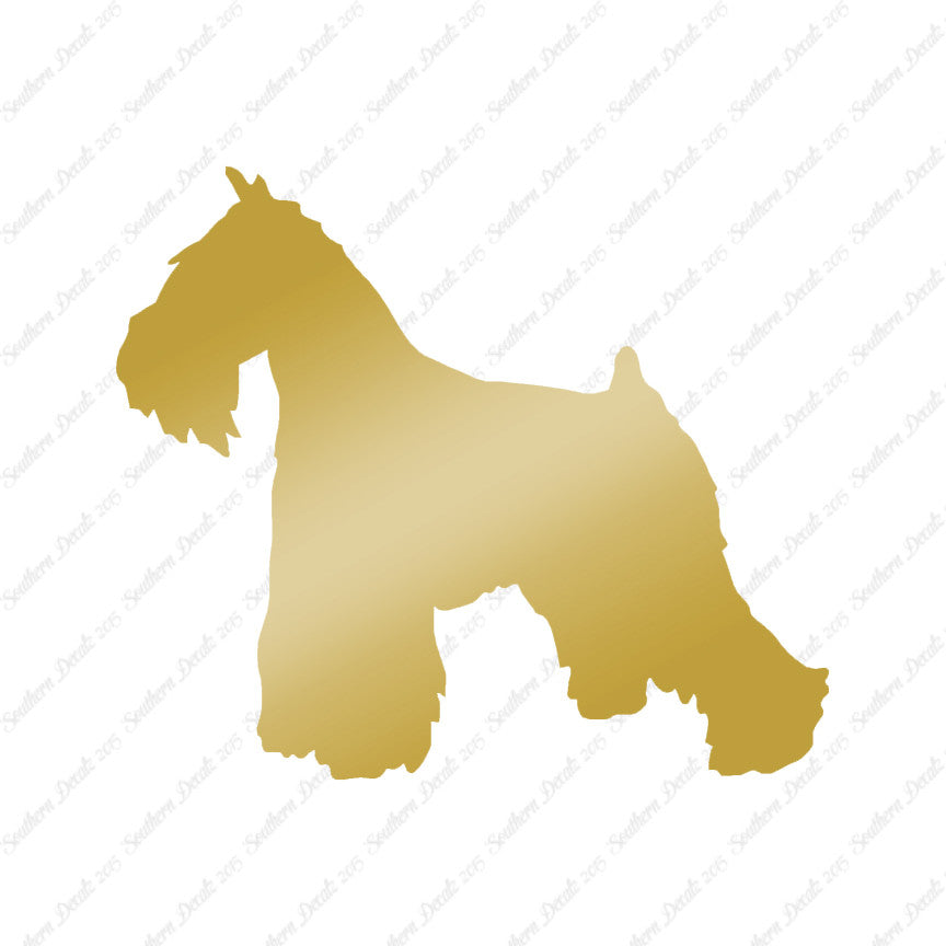 Miniature Schnauzer Dog Breed Silhouette