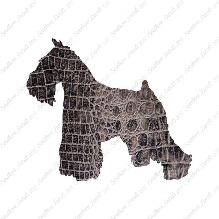 Miniature Schnauzer Dog Breed Silhouette