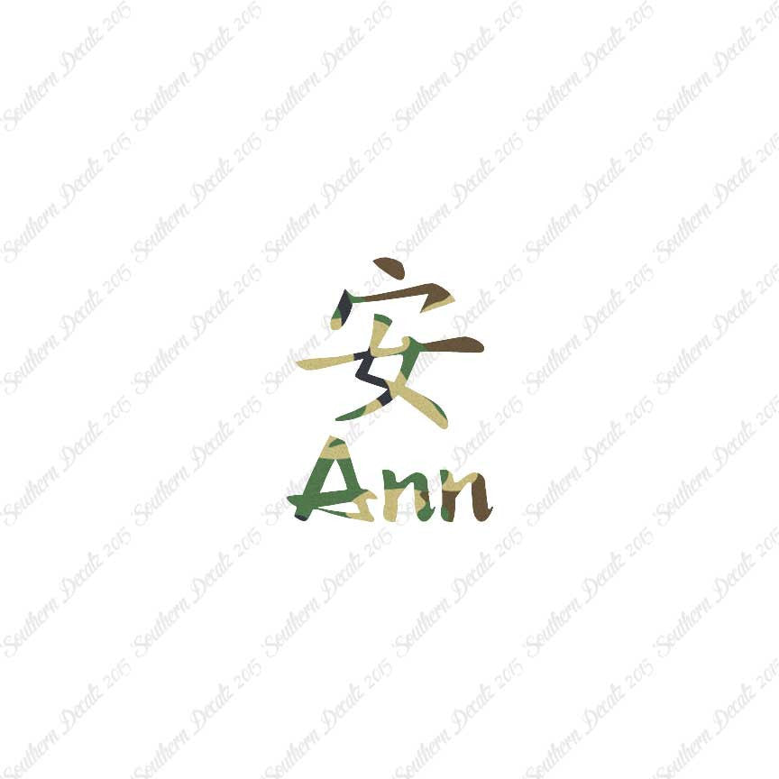 Chinese Name Symbols "Ann"