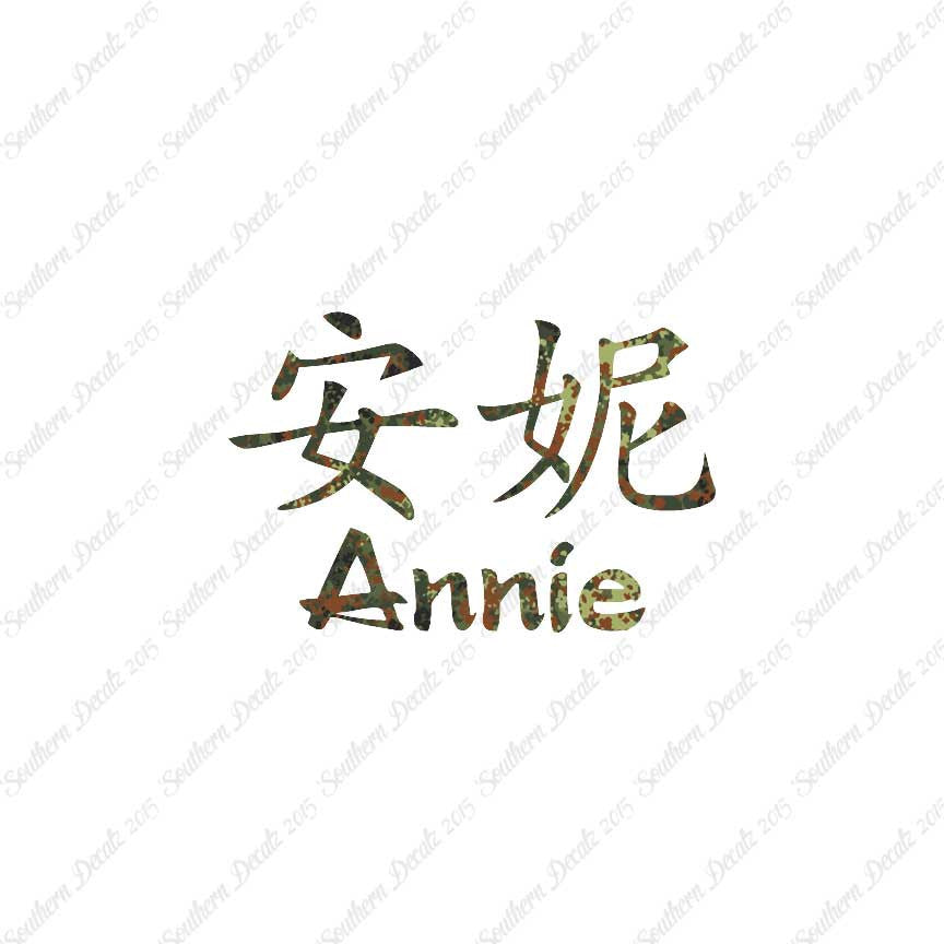 Chinese Name Symbols "Annie"