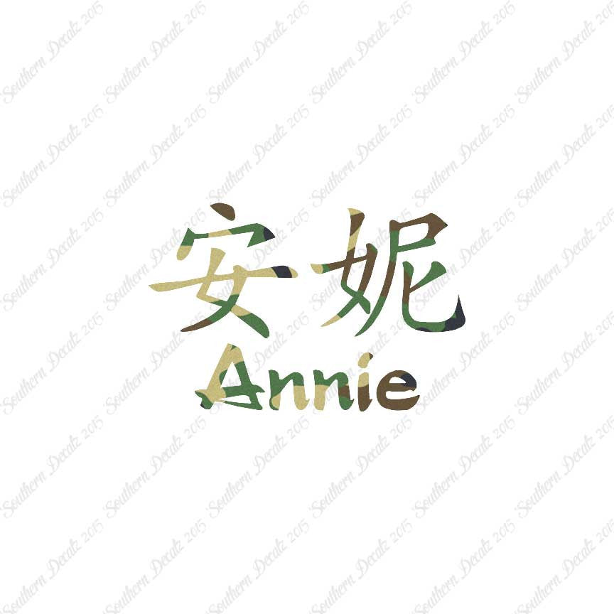 Chinese Name Symbols "Annie"