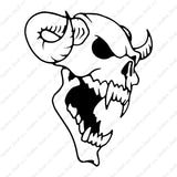 Demon Skull Horns