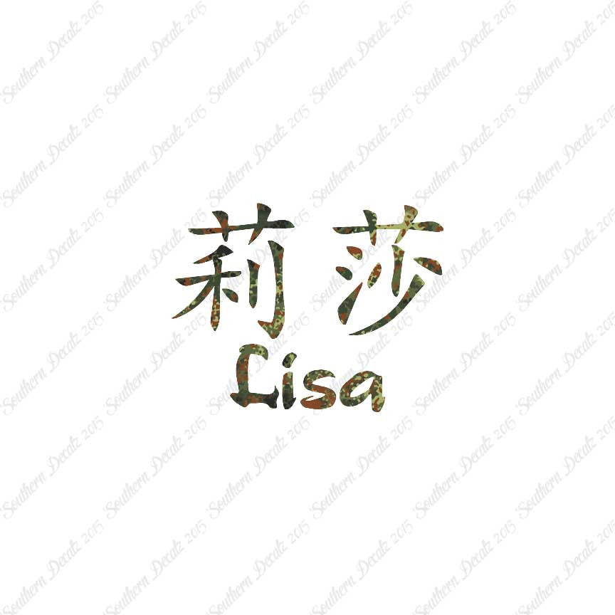 Chinese Name Symbols "Lisa"