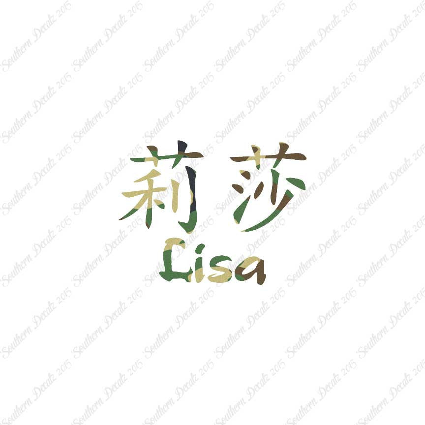 Chinese Name Symbols "Lisa"