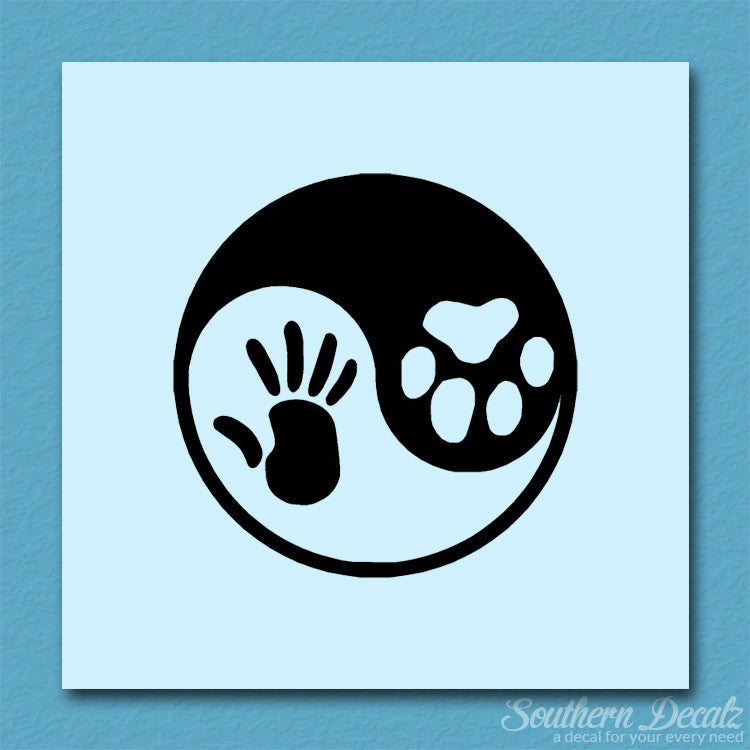 Dog Human Yin Yang