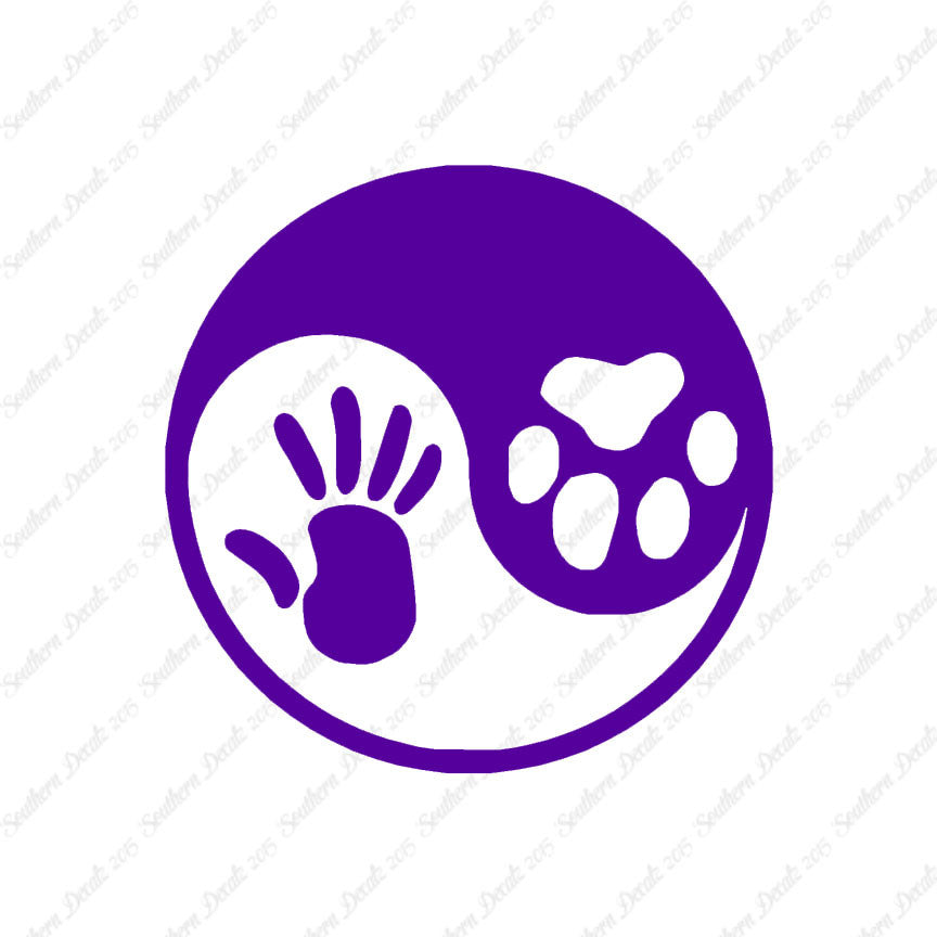 Dog Human Yin Yang