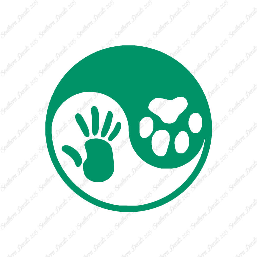 Dog Human Yin Yang