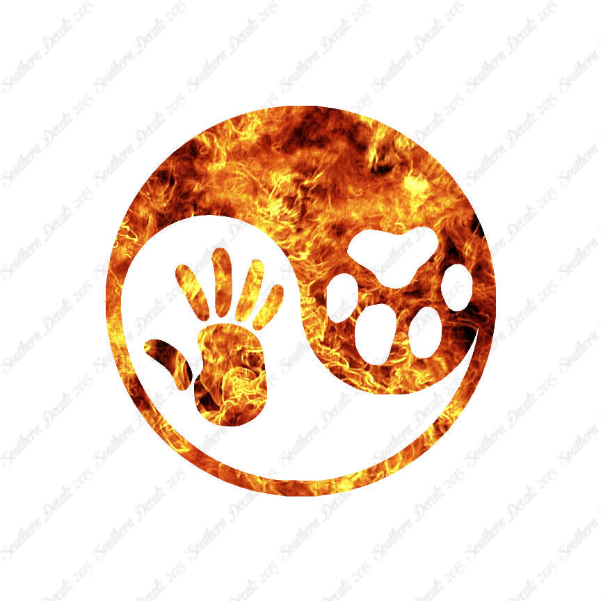 Dog Human Yin Yang