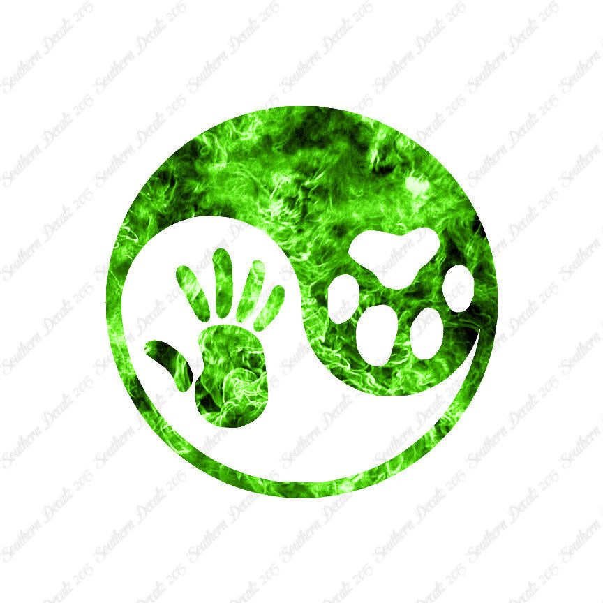 Dog Human Yin Yang