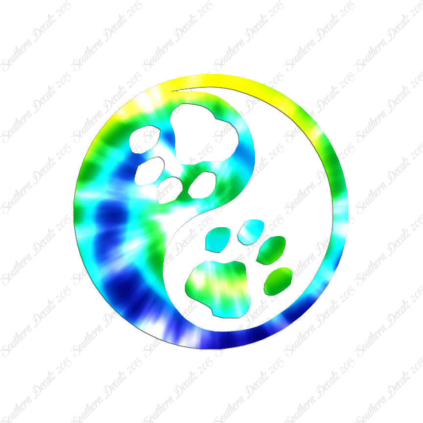 Dog Paw Print Yin Yang