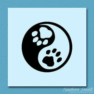 Dog Paw Print Yin Yang