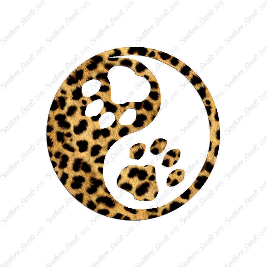 Dog Paw Print Yin Yang
