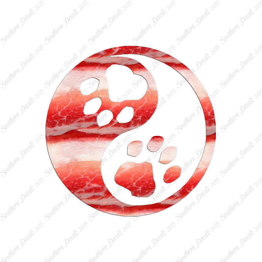 Dog Paw Print Yin Yang