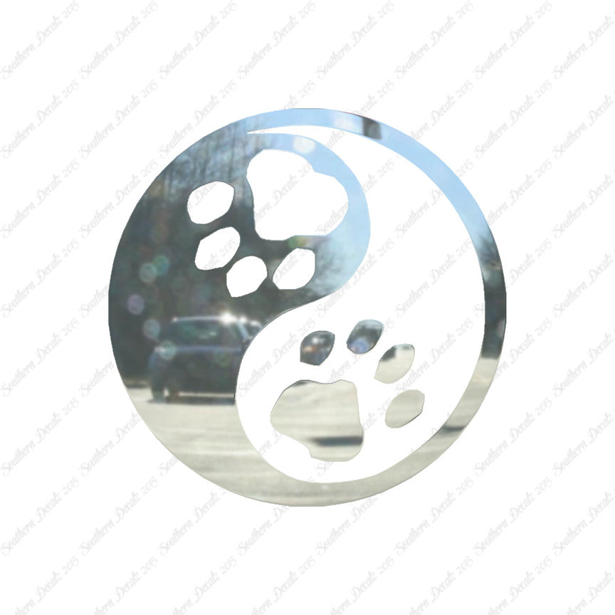 Dog Paw Print Yin Yang