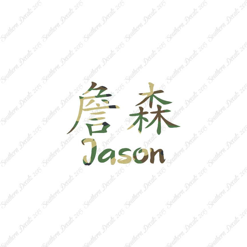 Chinese Name Symbols "Jason"