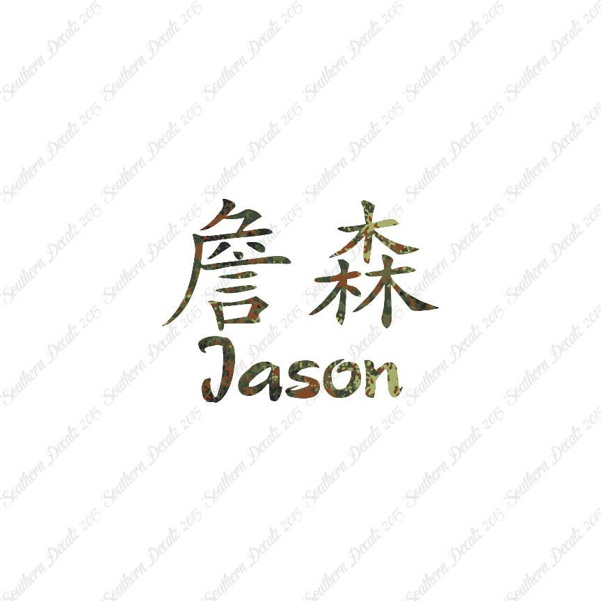 Chinese Name Symbols "Jason"