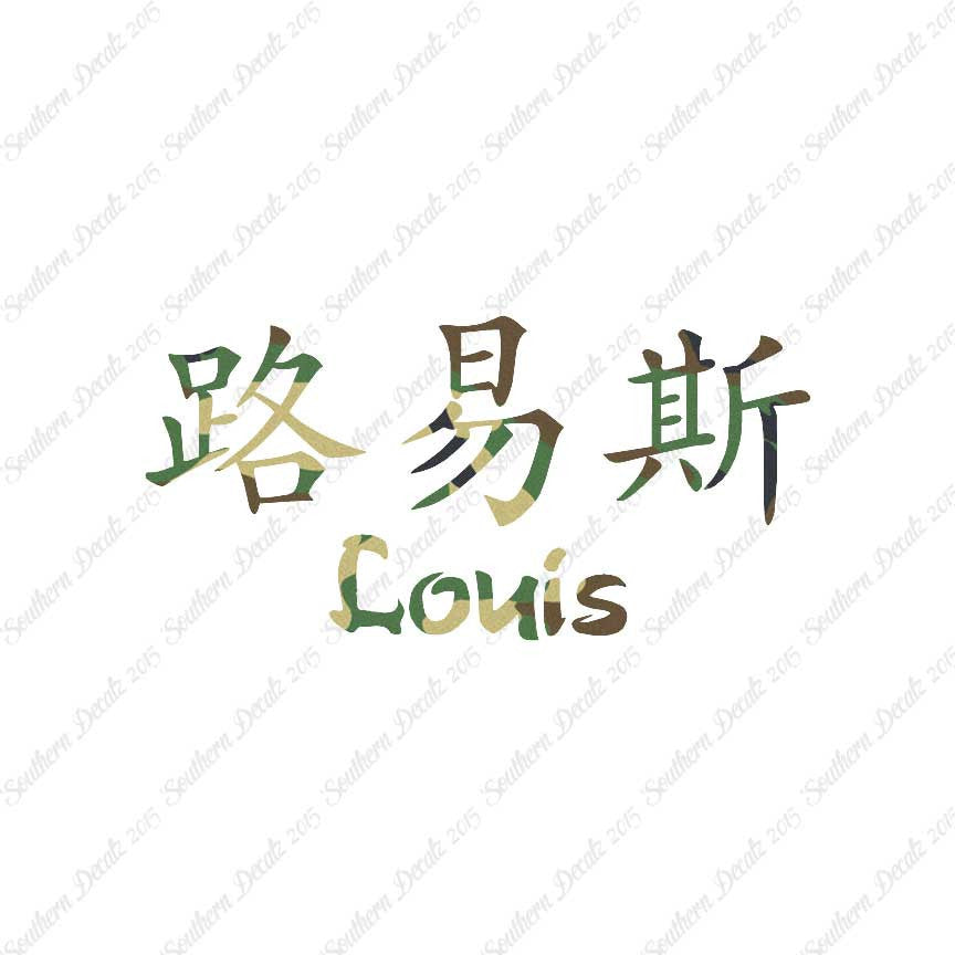 Chinese Name Symbols "Louis"